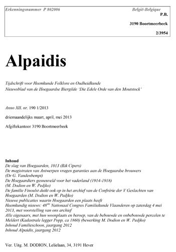 Kaft van Alpaidis 190